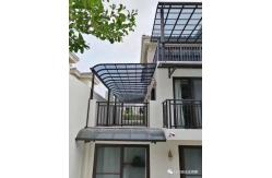 China Customizable DIY Polycarbonate solid sheet Awning Durable Aluminum Frame Impact Resistant supplier