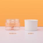 Refillable PET Cream Jar 100g Flat Top Cap Scrub Plastic Container