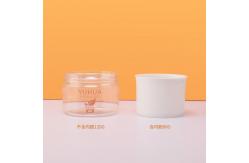 China Refillable PET Cream Jar 100g Flat Top Cap Scrub Plastic Container supplier