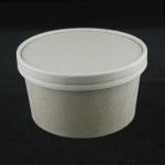 Eco Friendly Paper Salad Bowls With Lids 1000ml Kraft Food Containers for sale