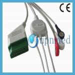 Nihon Kohden one piece 3 lead ECG Cable with leadwires for sale