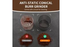China Adjustable SHARDOR Anti Static Burr Coffee Grinder 2-12 Cup Bean Electric supplier