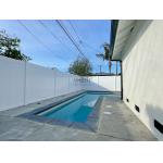 Heavy Duty 6*8 Feet Pvc Privacy Fence White Color for sale