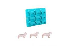 China Animal Silicone Ice Mold Dog Shaped Ice Cube Tray 22X16X1.5cm FDA supplier
