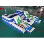 Party Inflatable Floating Island For Beach Vacation , Inflatable Lounge For Lake