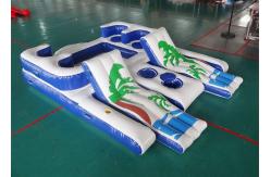 China Party Inflatable Floating Island For Beach Vacation , Inflatable Lounge For Lake supplier