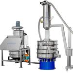 Powder Particle Ultrasonic Vibro Separator Machine With Vacuum Conveyor