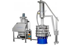 China Powder Particle Ultrasonic Vibro Separator Machine With Vacuum Conveyor supplier