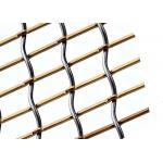 Waiting Room Partition Stainless Steel Decorative Wire Mesh With Lock Crimped Rod for sale