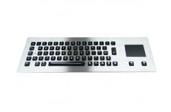 China Water Resist Illuminated Metal Keyboard Front Mounting EMC Emission supplier