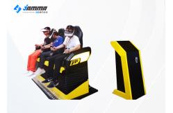 China Black And Yellow Colour 9D Virtual Reality Simulator Three Person 3500W supplier