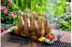 China Heat Resistance Barbeque Tools Roasting Chicken Drumstick / Wing Rack supplier