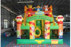 China crazy penguins bouncy castle slide inflatable supplier