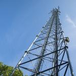 ISO9001 Triangular Angular Steel Mobile Telecom Tower for sale