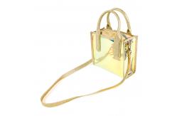China Reusable Waterproof Transparent Iridescent Beach Bag supplier