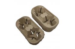 China Recyclable Coffee Cup Carrier Biodegradable Take Away Cup Holder supplier