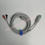 EA6231B PN 040-000965-00  Mindray 12Pin 3-Lead ECG Cable AHA Snap