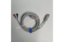 China EA6231B PN 040-000965-00  Mindray 12Pin 3-Lead ECG Cable AHA Snap supplier