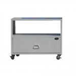 Movable Cupboard Steel TV Stand Metal Home Storage Furniture With Drawer for sale