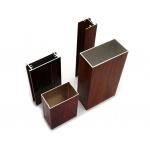 Aluminium Profile Wood Color Sliding Door Aluminium Storefront Profile for sale