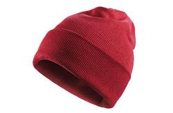 China Spandex Wool Crochet Knit Pom Pom Beanie With Embroidery Triangle Leather Logo supplier