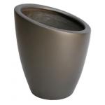 Modern Fiberglass Rectangular Flower Pots With Matte Finish for sale