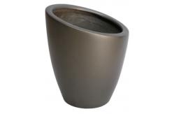 China Modern Fiberglass Rectangular Flower Pots With Matte Finish supplier