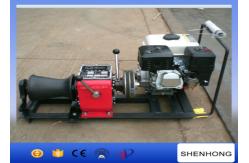 China Wire Rope Pulling Portable Gas Powered Winch 1 Ton With Gasoline Engine supplier