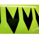 Bright  Auto Yellow And  Black High Visibility Reflective Adhesive Tape 5cm*50m / Roll Arrow Marks for sale