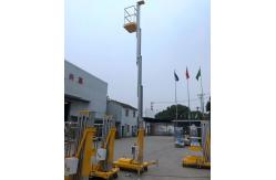 China Industrial 6m Hydraulic Lift Aluminum Aerial Work Platform Single Mast supplier