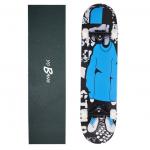 31inch Pro Complete Skateboards Full Canadian Maple Deck Blue Guy Design For Youth for sale