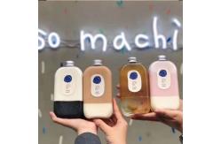 China Customized Logo PET 400ml 500ml juice bottle supplier