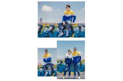 China Tie Dye Printed Zipper Up Hoodie Mens Fleece Pullover Letter Pattern supplier