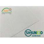 100% Polyester Interlining Fabric With Flat Coating HDPE For Casual Shirt