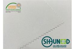 China 100% Polyester Interlining Fabric With Flat Coating HDPE For Casual Shirt supplier