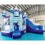 Frozen Bouncy Castle 18OZ PVC Inflatable Bouncer Slide for sale