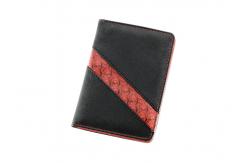 China Black Travel Passport Holder personalized Cross Pattern PU leather supplier
