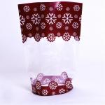 Customized Logo Poly Transparent Plastic Packaging Bag For Bread Dessert