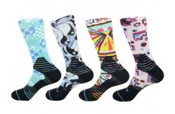 China Polyester/ Spandex / Elastane  Make to order  3D-Printing Socks supplier