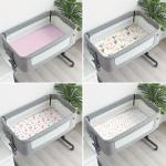 Customizable Cradle Mattress Sheets Fitted Crib Sheets Universal Style For All Season