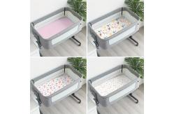 China Customizable Cradle Mattress Sheets Fitted Crib Sheets Universal Style For All Season supplier