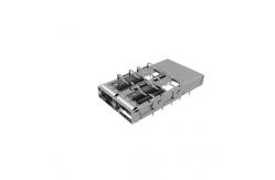 China Connectors UE36C2620005011 Single Port  QSFP DD Connectors For Ethernet supplier