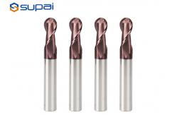 China 2 Flute Ball Nose End Mill High Precision Wear Resistance Rear Angle Design supplier