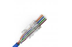China 1000Base-T EZ 8p8c RJ45 Connector Utp Cat6 Rj45 Modular Plug supplier