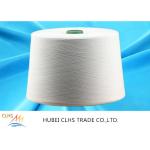 Semi - Dull Polyester Ring Spun Yarn  , Optical White 40S Polyester Twisted Yarn for sale