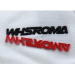 Custom Silicone Heat Transfer Labels OEKO-TEX Black Red Glossy