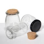 Free Sample Heart Embossed Multifunction Glass Pudding Jars For Pudding