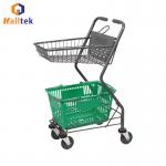 New Type Steel Supermarket Shopping Trolley For Grocery 100KG Loading for sale