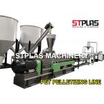 Waste Plastic Recycling Pellet Machine With Twin Screw Extruder Energy Saving for sale