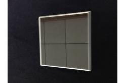 China Transparent Sapphire Windows , Sapphire Lens Plano Rectangle 116x116x8.3mmt supplier